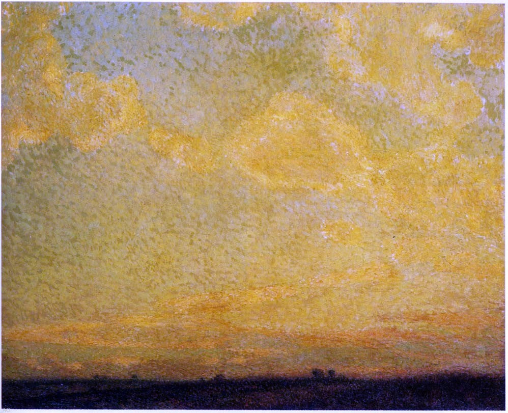 Henri Le Sidaner Sunset - Hand Painted Oil Painting