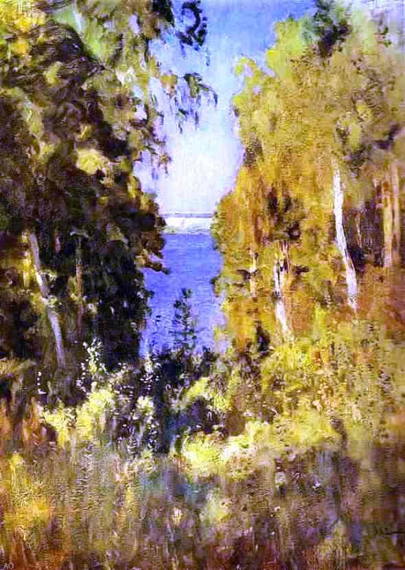  Isaac Ilich Levitan The Lake, Eventide - Hand Painted Oil Painting