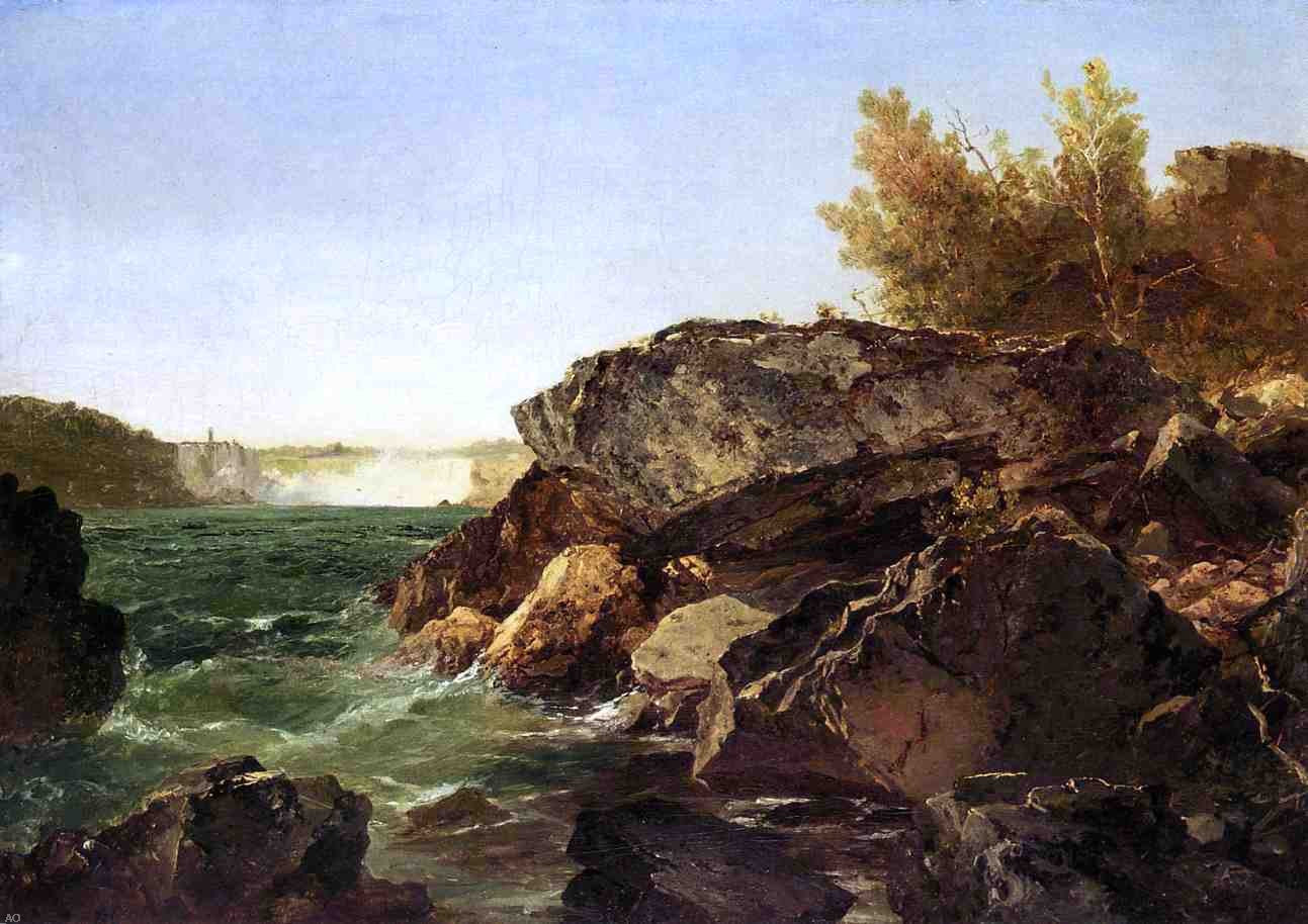 John Frederick Kensett Niagara Falls - Hand Painted Oil Painting