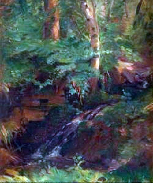 Julio Vila Prades Paisaje Boscoso - Hand Painted Oil Painting