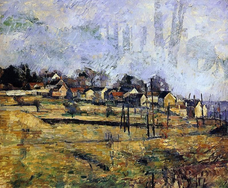 Paul Cezanne Landscape - Hand Painted Oil Painting