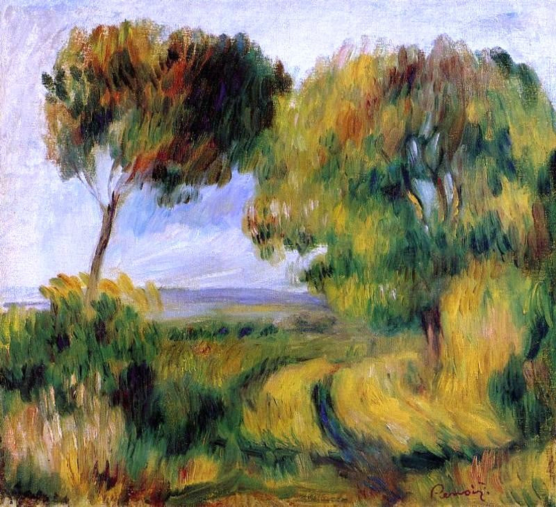 Pierre Auguste Renoir Breton Landscape - Trees and Moor - Hand Painted Oil Painting