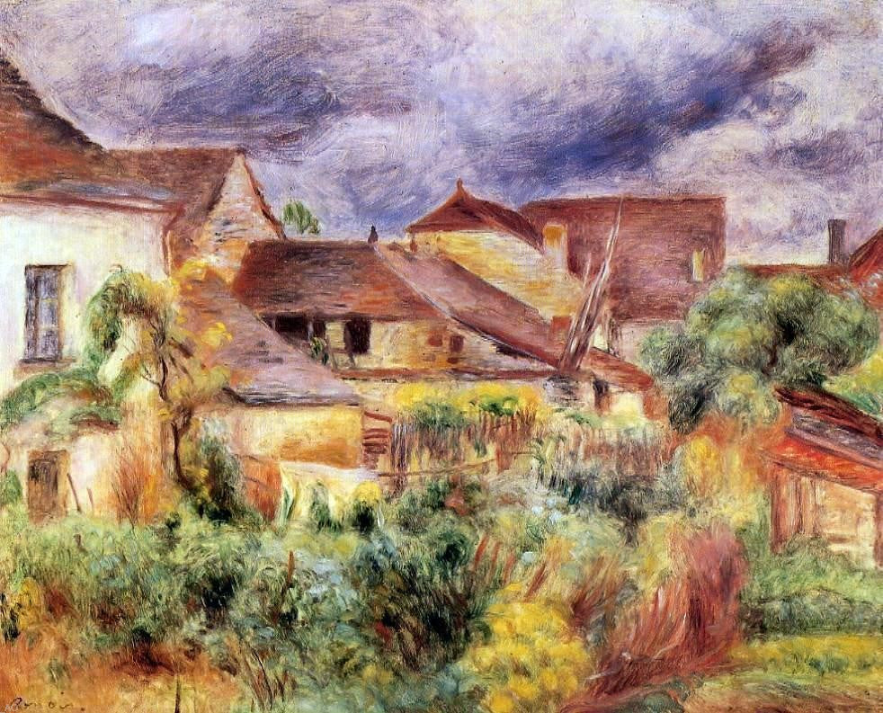 Pierre Auguste Renoir Essoyes Landscape - Hand Painted Oil Painting