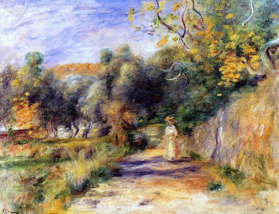 Pierre Auguste Renoir Landscape at Cagnes - Hand Painted Oil Painting