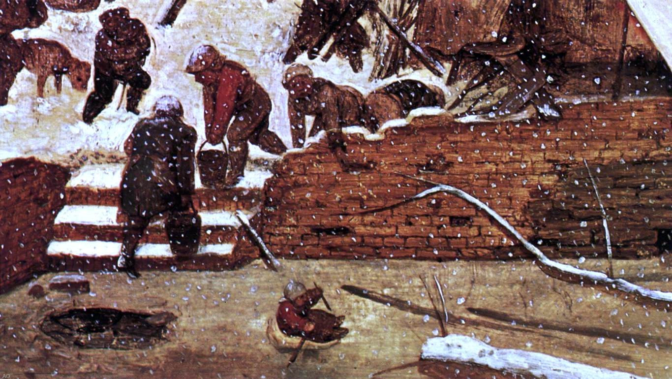 The Elder Pieter Bruegel Adoration of the Kings in the Snow (detail) - Hand Painted Oil Painting
