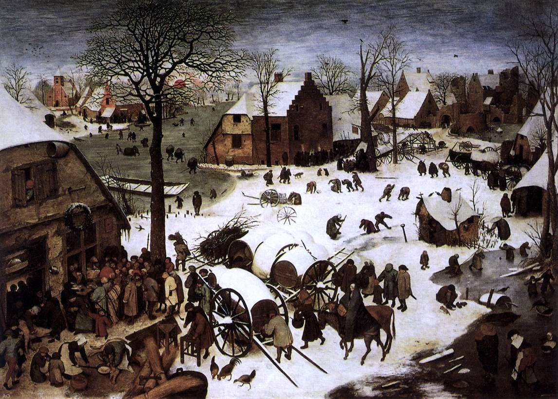 The Elder Pieter Bruegel The Census at Bethlehem - Hand Painted Oil Painting