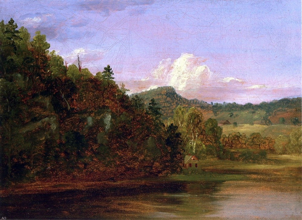 Thomas Cole Landscape (also known as American Lake in Summer) - Hand Painted Oil Painting