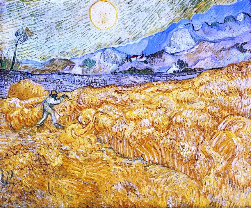 Vincent Van Gogh The Reaper - Hand Painted Oil Painting