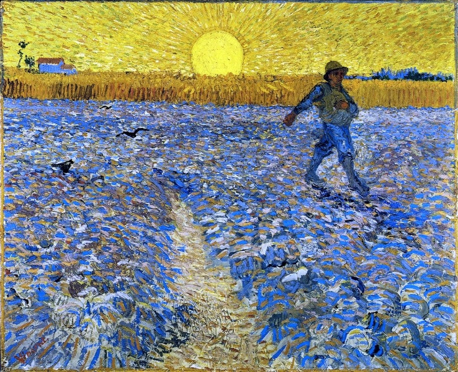 Vincent Van Gogh The Sower (also known as Sower with Setting Sun) - Hand Painted Oil Painting