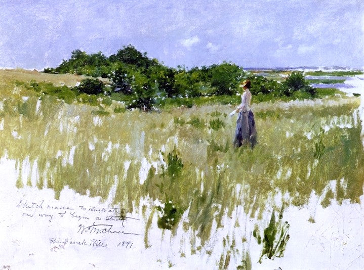 William Merritt Chase Shinnecock Hills (also known as A View of Shinnecock) - Hand Painted Oil Painting