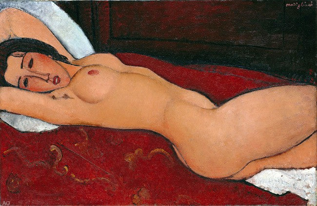 Amedeo Modigliani Reclining Nude - Hand Painted Oil Painting