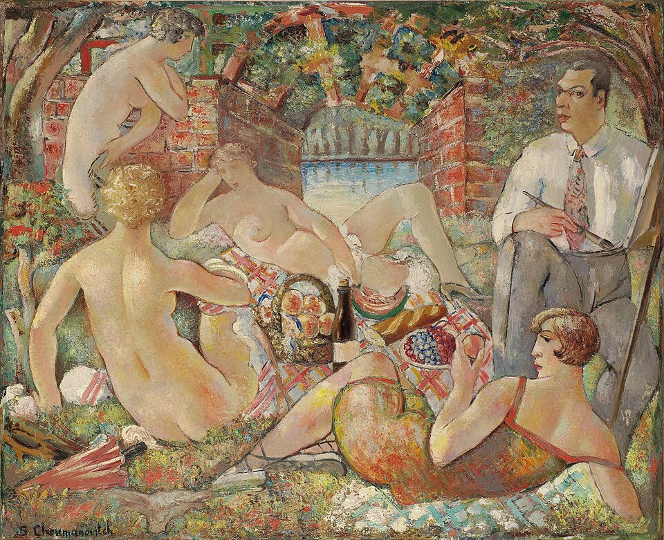 Sava Sumanovic Luncheon on the Grass - Hand Painted Oil Painting