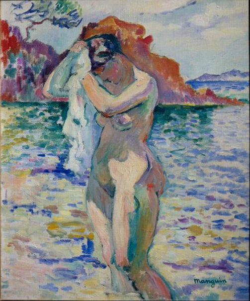 Henri Manguin Baigneuse, Woman Bather - Hand Painted Oil Painting