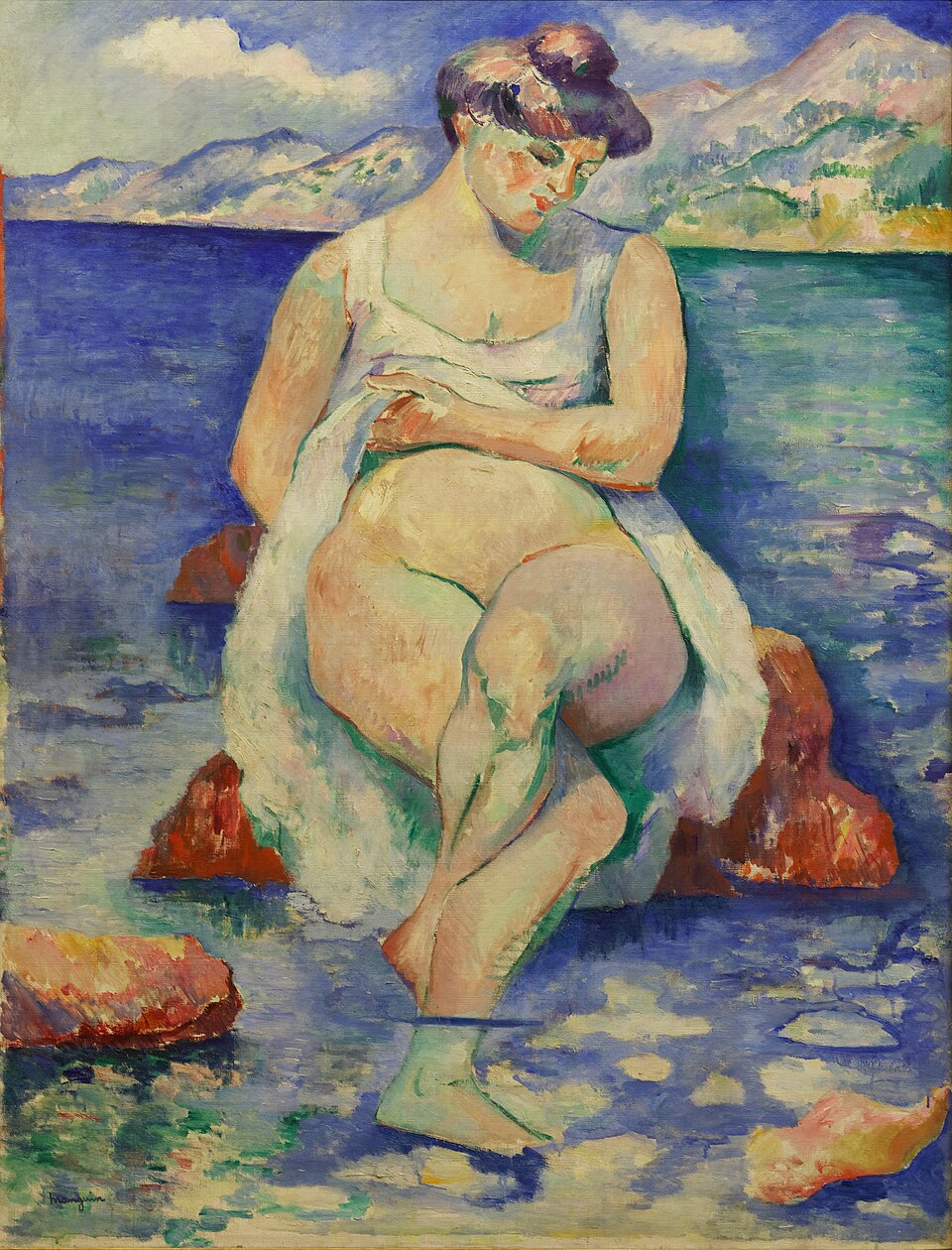 Henri Manguin La Baigneuse - Hand Painted Oil Painting