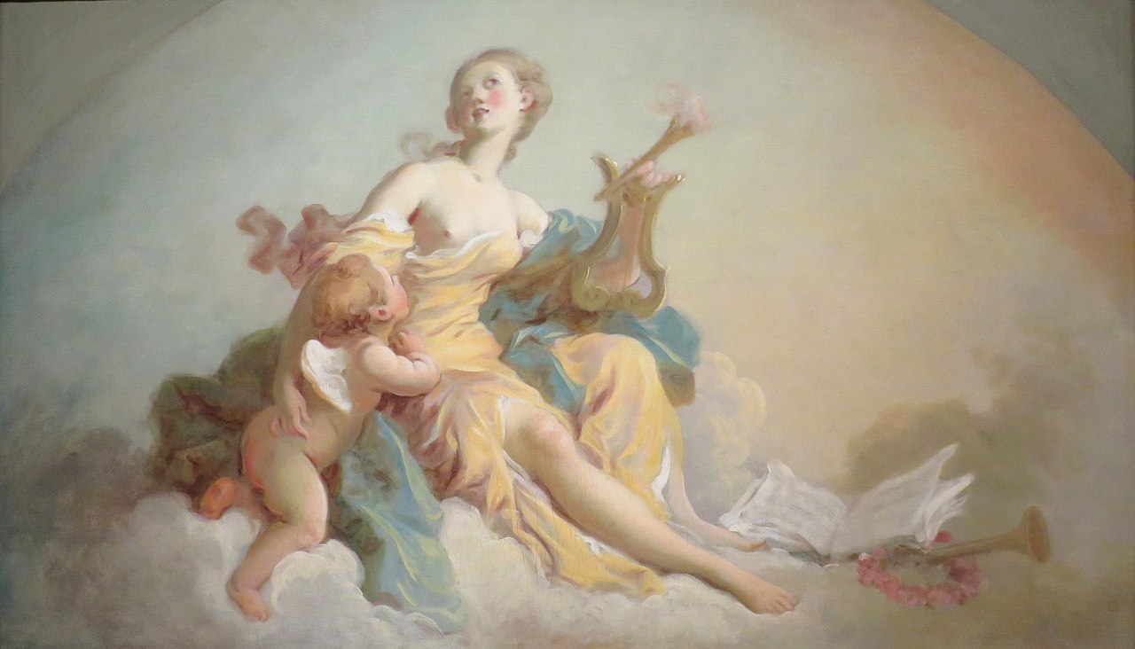 Jean-Honore Fragonard Music - Hand Painted Oil Painting