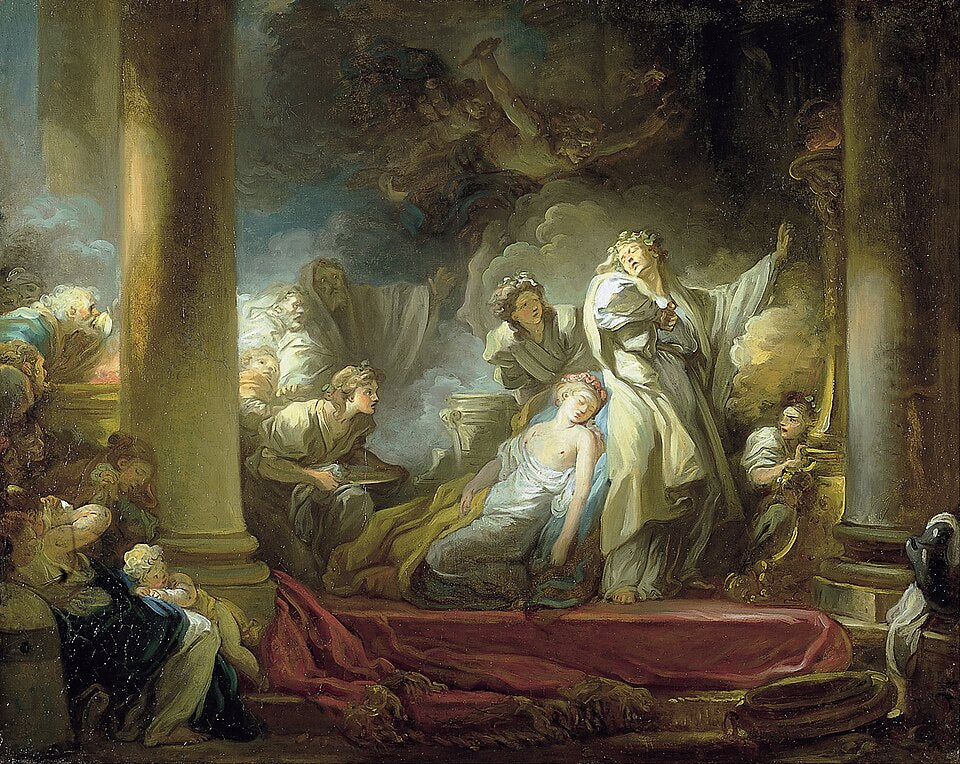 Jean-Honore Fragonard The Sacrifice of Callirhoe - Hand Painted Oil Painting