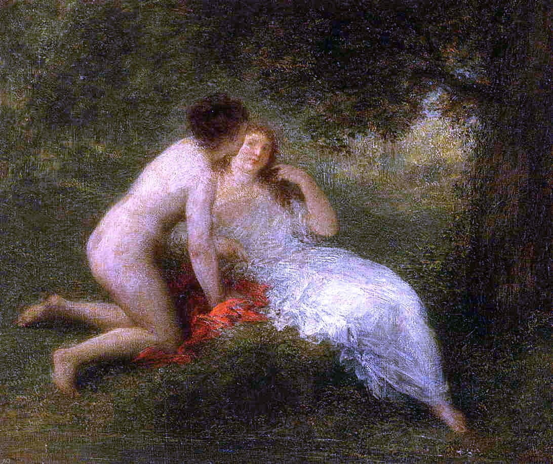 Henri Fantin-Latour Bathers (also known as The Secret) - Hand Painted Oil Painting