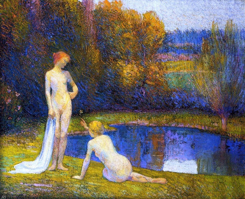 Hippolyte Petitjean Bathers - Hand Painted Oil Painting
