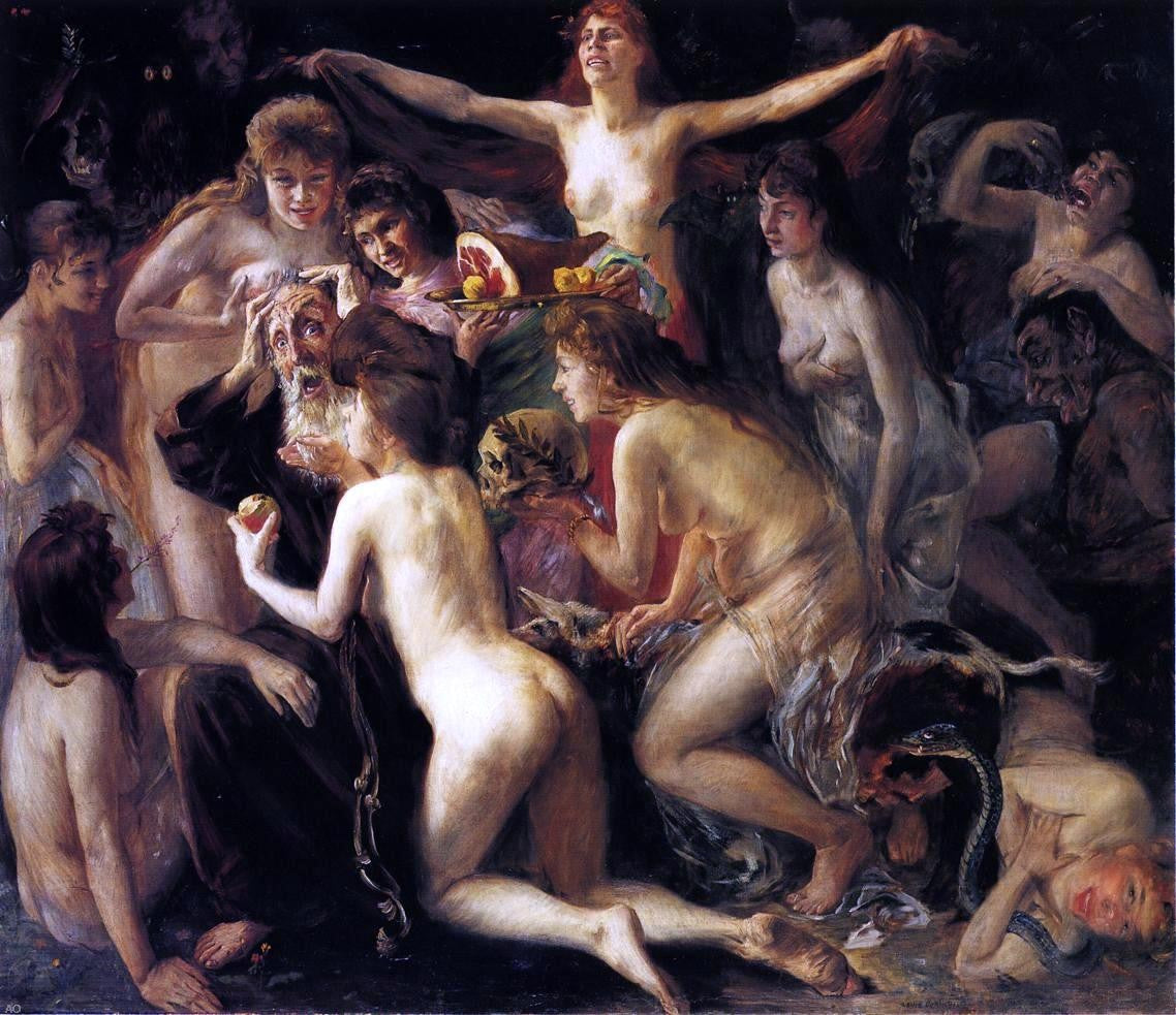 Lovis Corinth The Temptation of Saint Anthony - Hand Painted Oil Painting