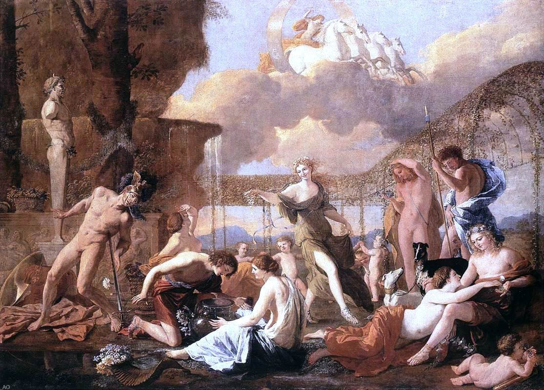 Nicolas Poussin The Empire of Flora - Hand Painted Oil Painting