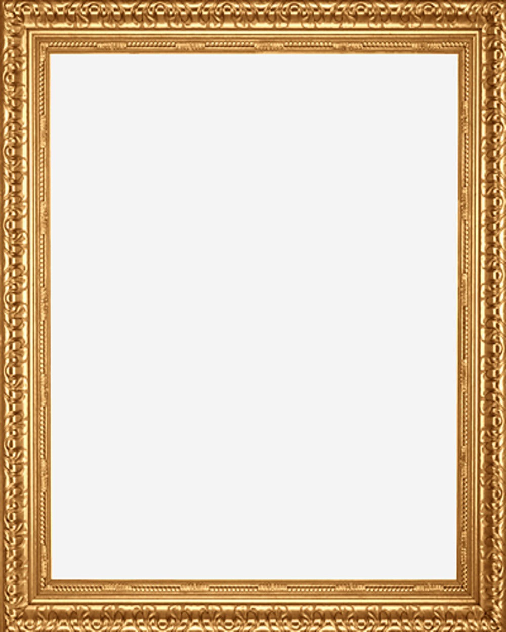Antique Gold Finish Picture Frame, 2 3/8" wide