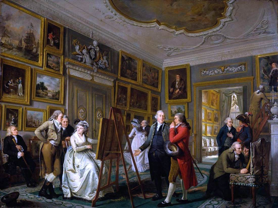 Adriaan De Lelie The Art Gallery of Jan Gildemeester - Hand Painted Oil Painting