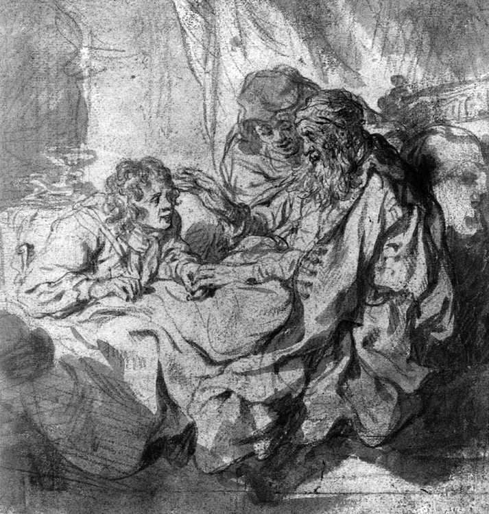 Govert Teunisz Flinck Isaac Blessing Jacob - Hand Painted Oil Painting