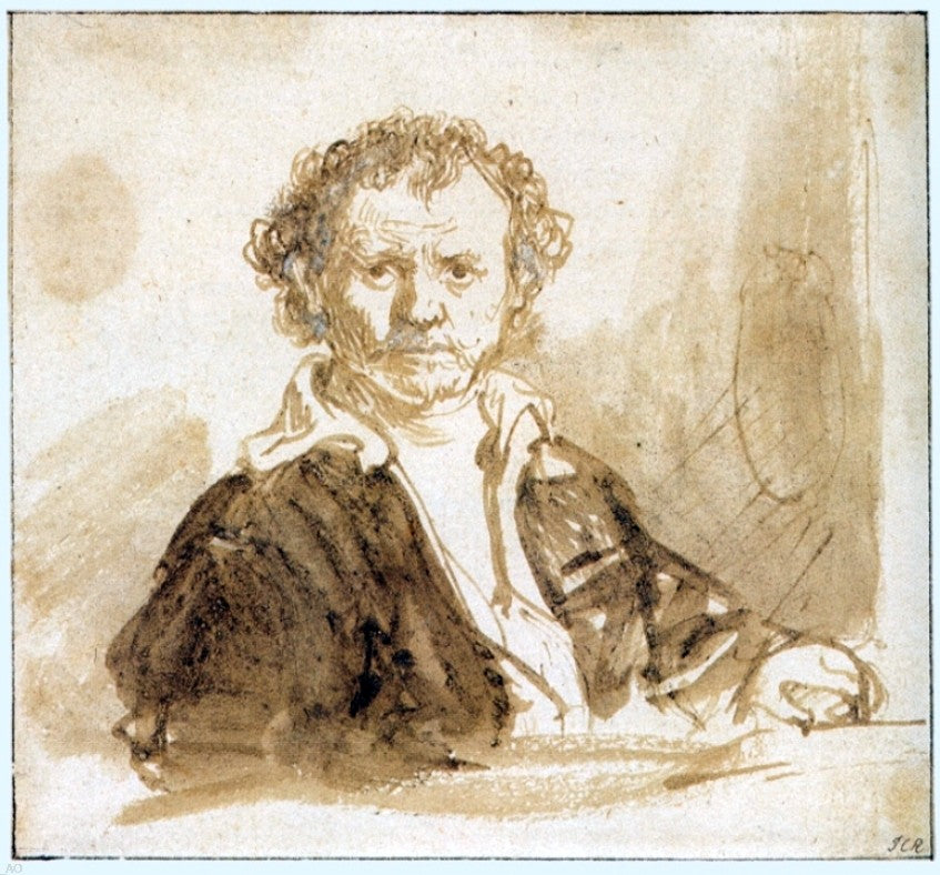 Rembrandt Van Rijn Self Portrait - Hand Painted Oil Painting