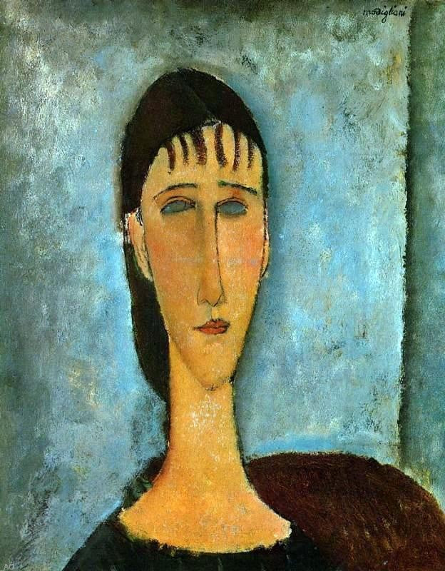 Amedeo Modigliani Portrait of a Young Girl - Hand Painted Oil Painting