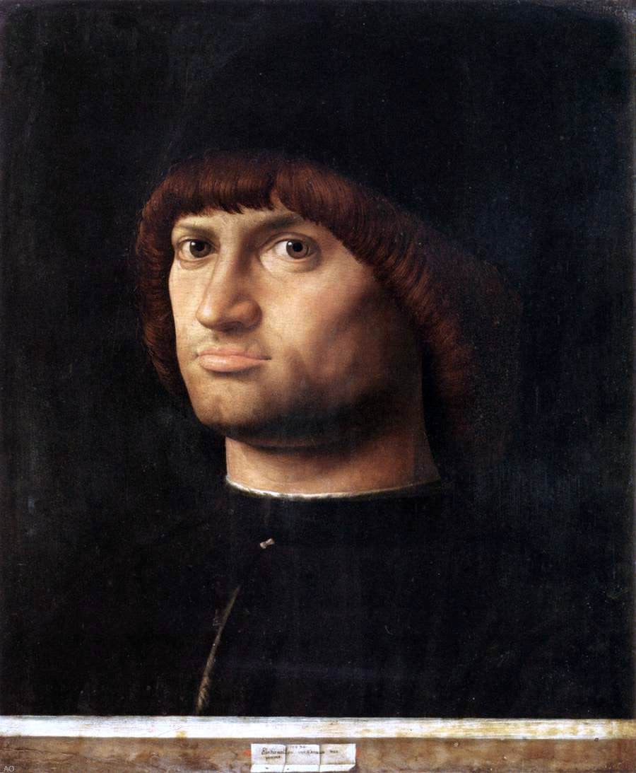 Antonello Da Messina Portrait of a Man (Il Condottiere) - Hand Painted Oil Painting
