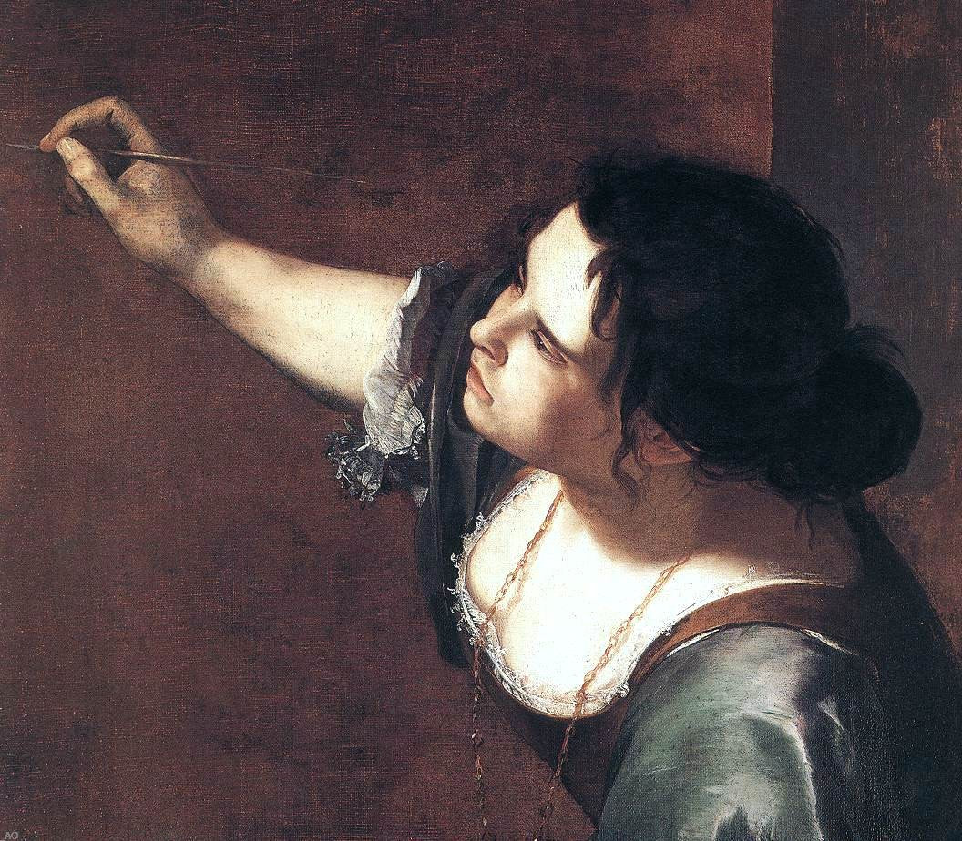 Artemisia Gentileschi Self-Portrait as the Allegory of Painting (detail) - Hand Painted Oil Painting