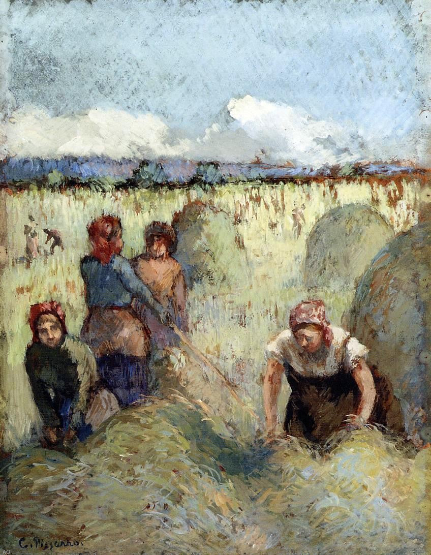 Camille Pissarro Haymaking - Hand Painted Oil Painting