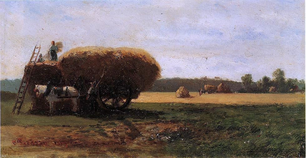 Camille Pissarro The Harvest - Hand Painted Oil Painting