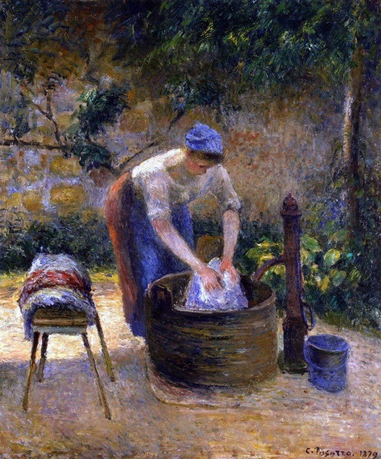 Camille Pissarro The Laundry Woman (also known as Laundry) - Hand Painted Oil Painting