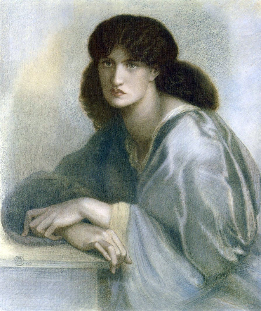 Dante Gabriel Rossetti La Donna della Finestra (also known as Jane Morris) - Hand Painted Oil Painting