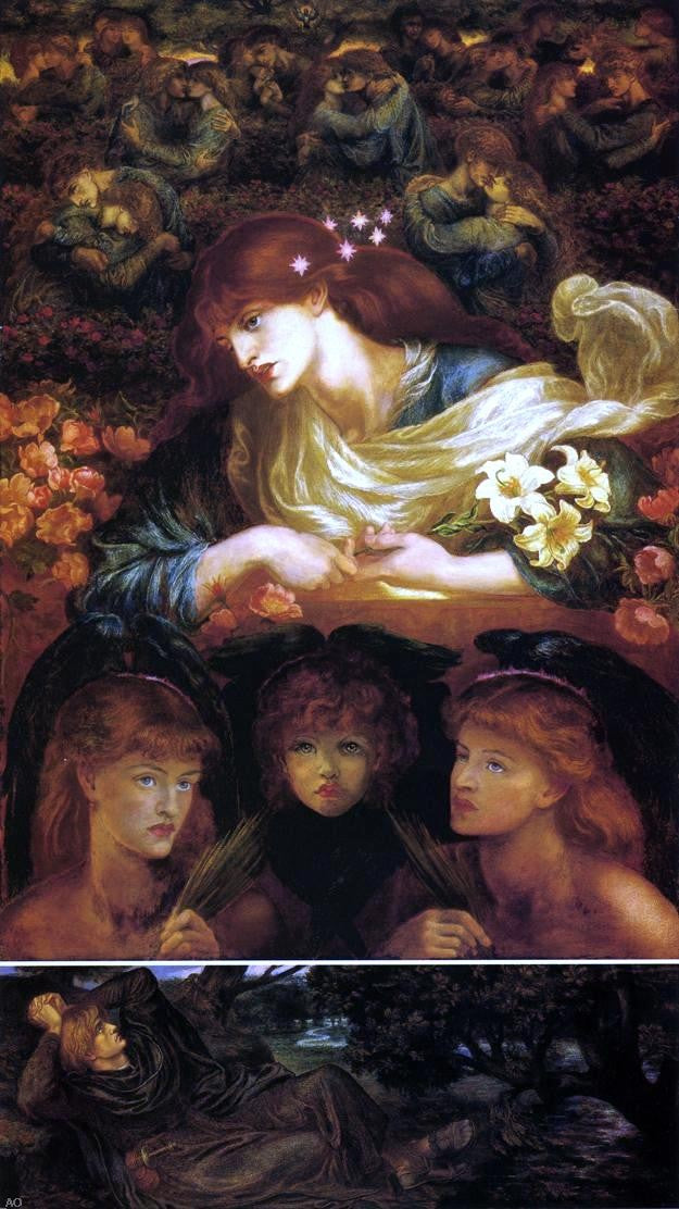 Dante Gabriel Rossetti The Blessed Damozel - Hand Painted Oil Painting