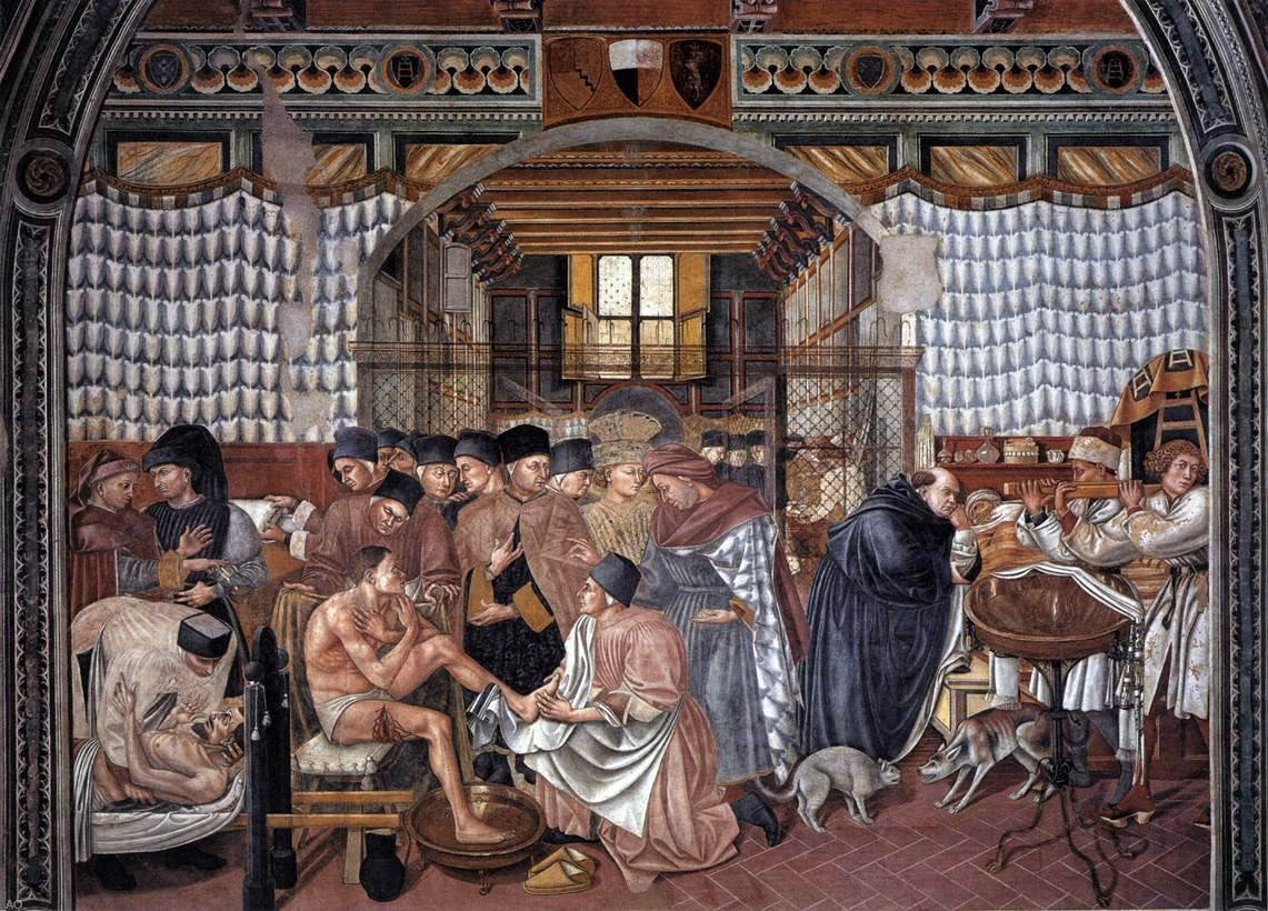 Domenico Di Bartolo Care of the Sick - Hand Painted Oil Painting