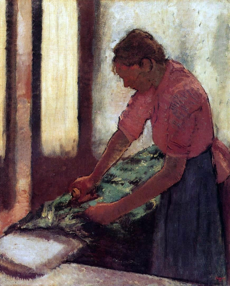 Edgar Degas Woman Ironing - Hand Painted Oil Painting