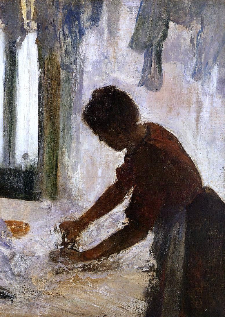 Edgar Degas Woman Ironing (also known as Silhouette) - Hand Painted Oil Painting