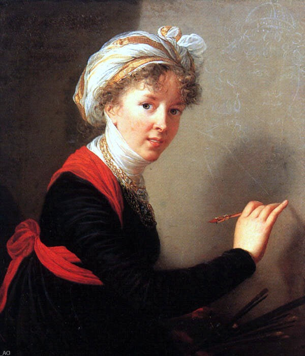 Elisabeth Louise Vigee-Le Brun Self Portrait - Hand Painted Oil Painting