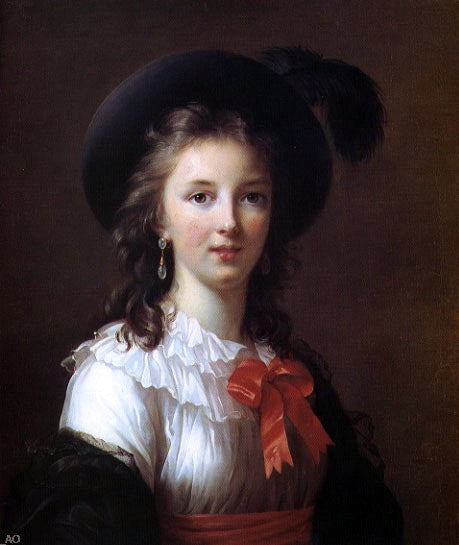 Elisabeth Louise Vigee-Le Brun Self Portrait - Age 26 - Hand Painted Oil Painting