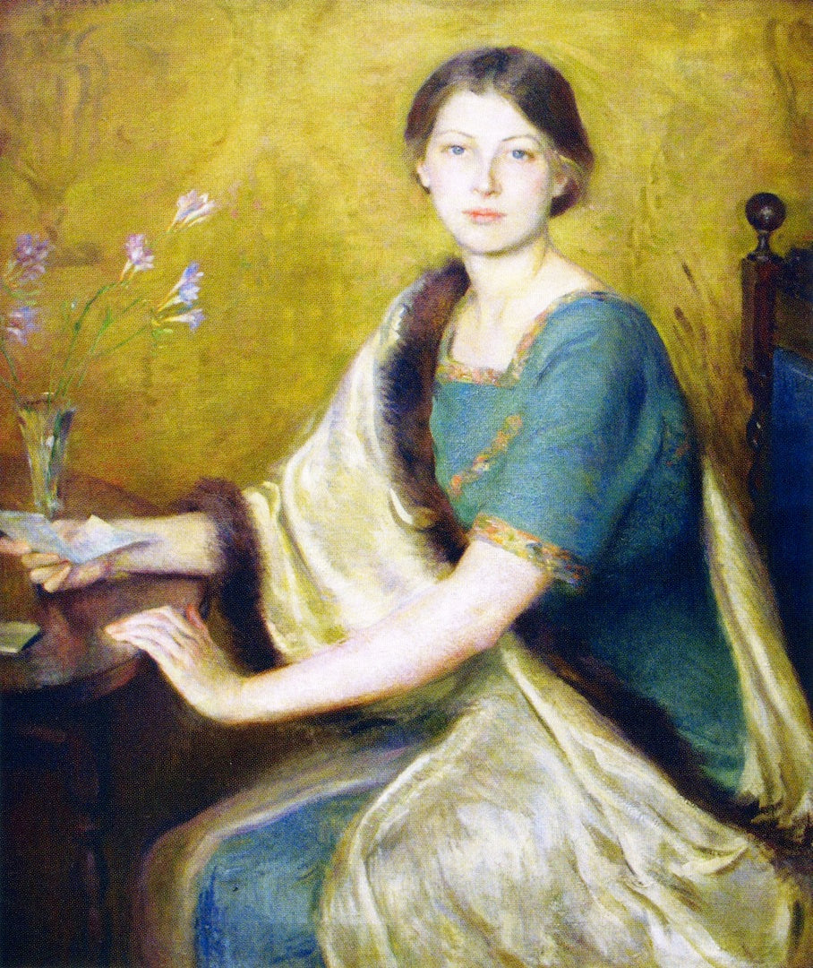 Mary Brewster Hazelton The Letter - Hand Painted Oil Painting