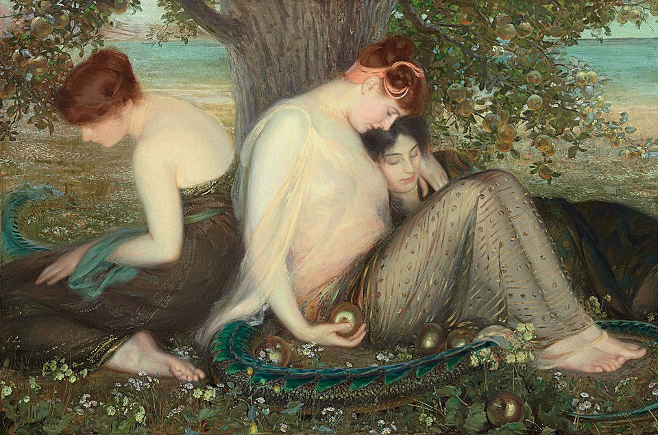 Albert Herter Garden of the Hesperides - Hand Painted Oil Painting
