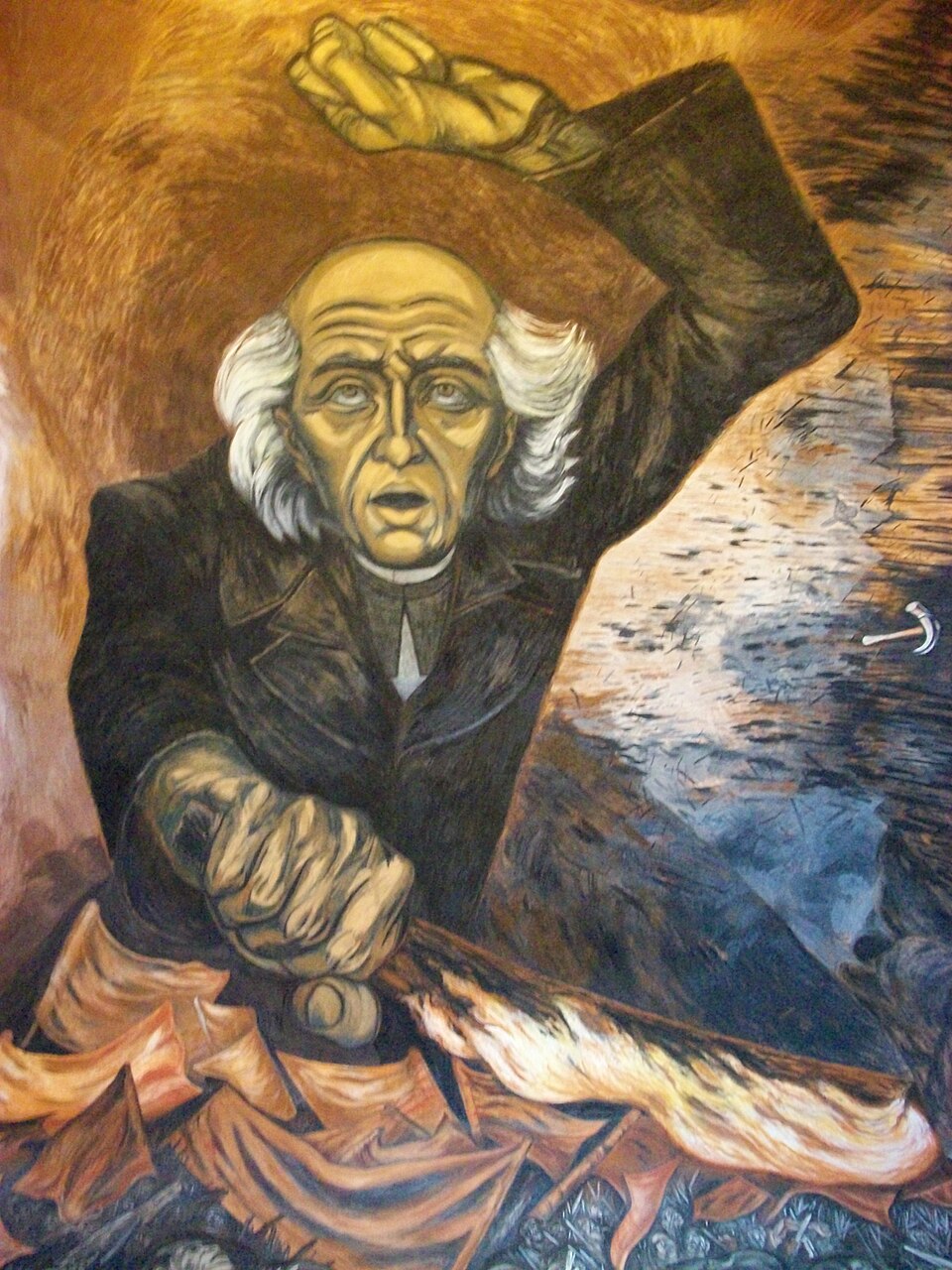 Jose Clemente Orozco Incendiary Hidalgo - Hand Painted Oil Painting