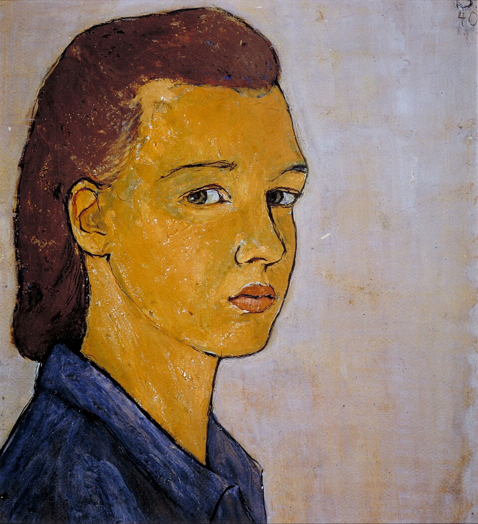 Charlotte Salomon Self-Portrait - Hand Painted Oil Painting