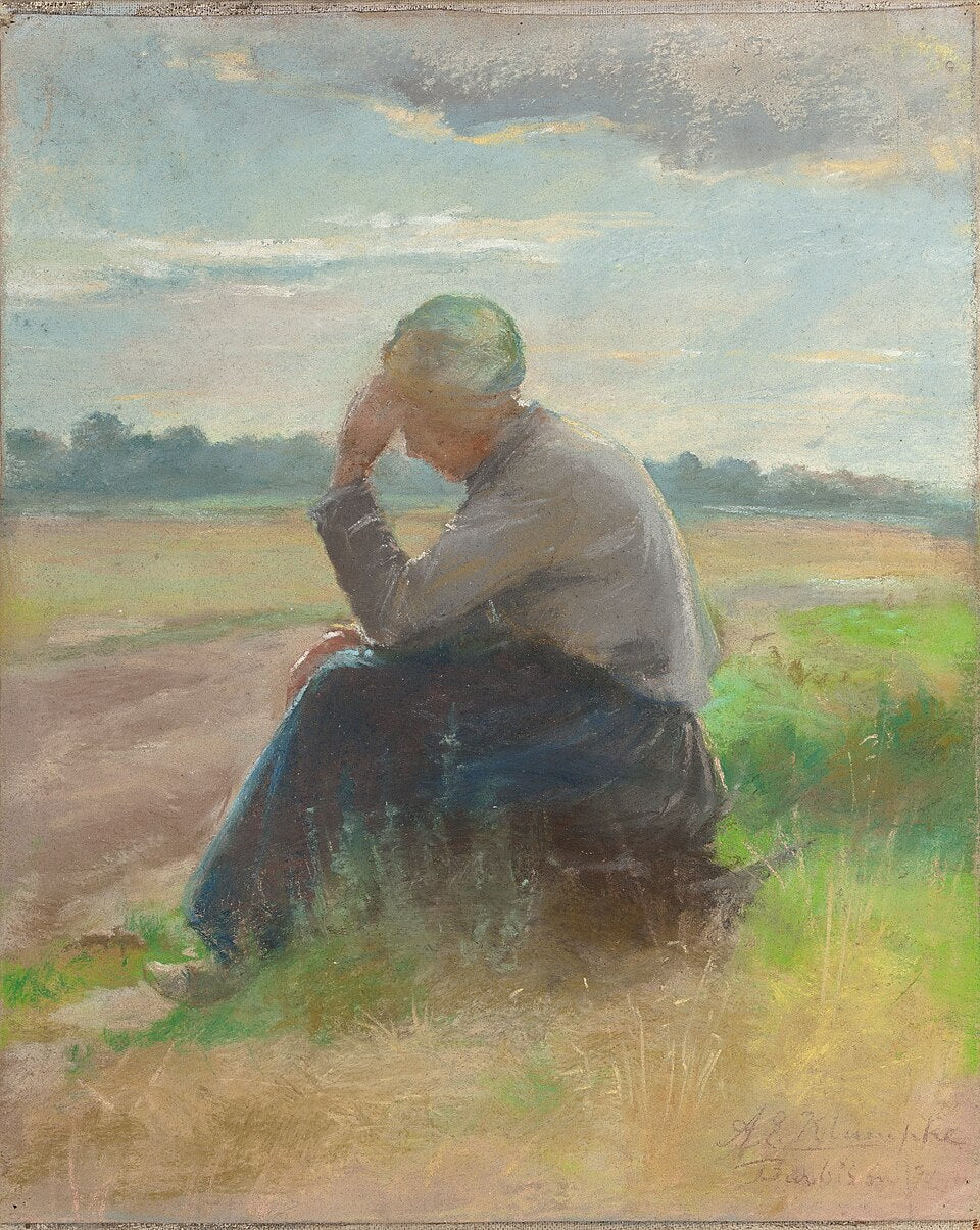 Anna Elizabeth Klumpke A Moment's Rest, Barbizon - Hand Painted Oil Painting