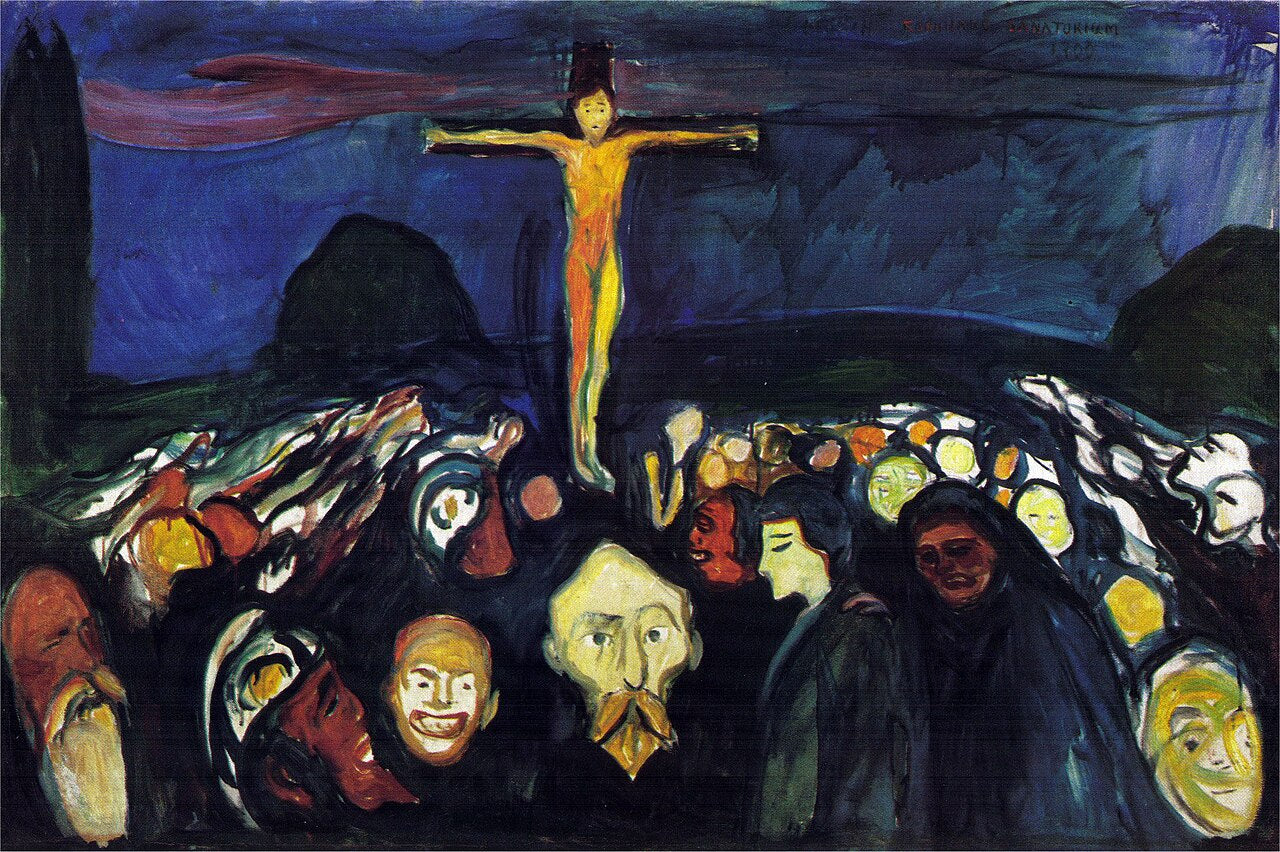 Edvard Munch Golgotha - Hand Painted Oil Painting
