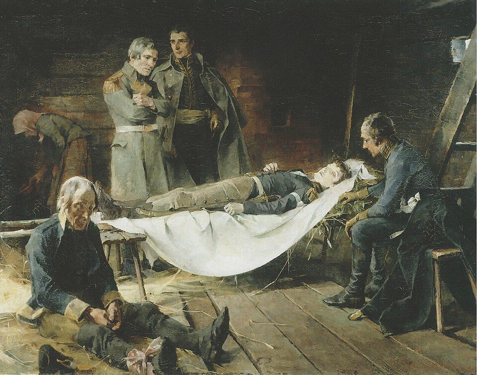 Helene Schjerfbeck The Death of Wilhelm von Schwerin - Hand Painted Oil Painting