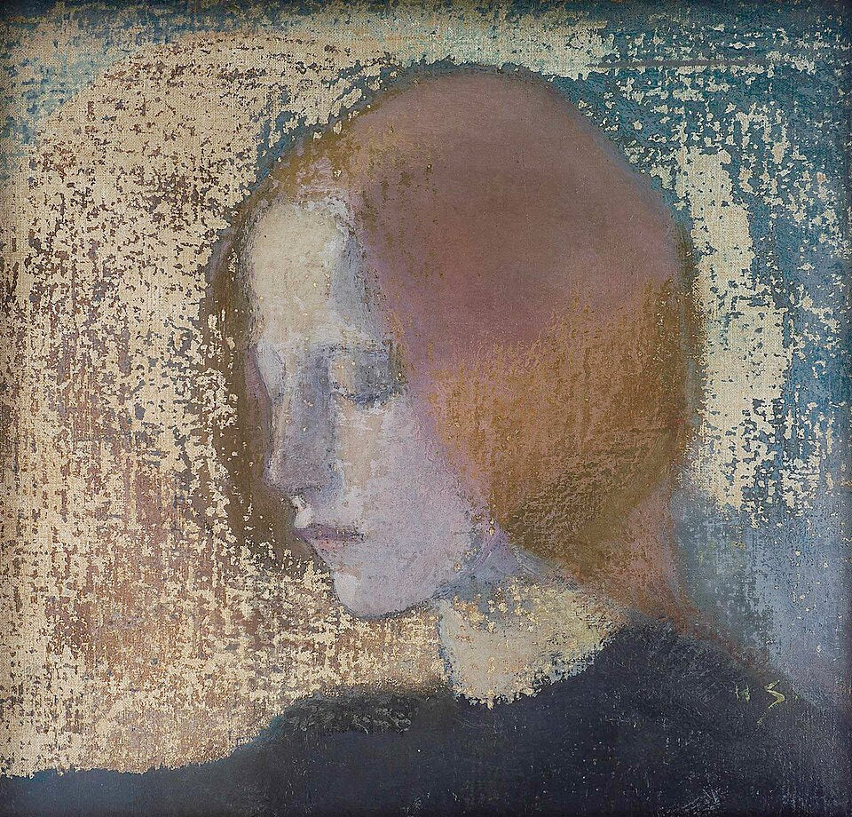 Helene Schjerfbeck Fragment - Hand Painted Oil Painting