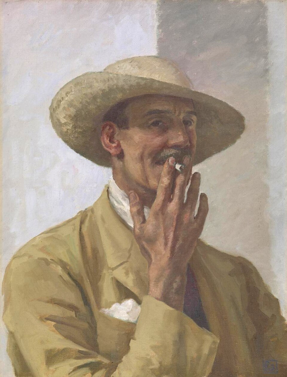 Rupert Bunny Self Portrait - Hand Painted Oil Painting